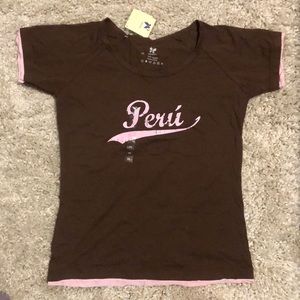 New Peru souvenir T-shirt M but fits like S